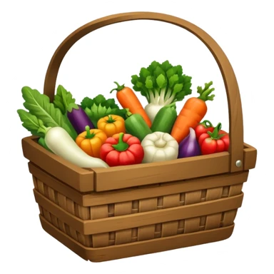 veg basket holder sticker