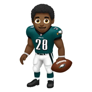 Eagles football nfl player sticker