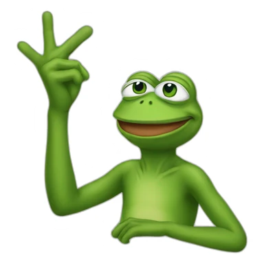 Pepe the frog doing ok sign sticker