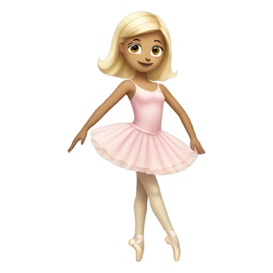 ballerina blonde girl sticker