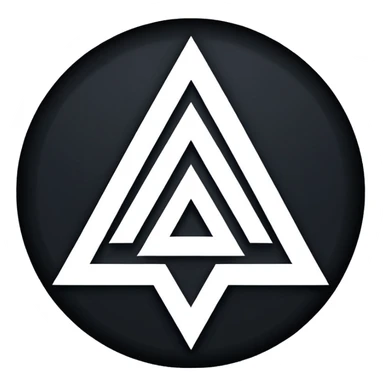 alan walker logo (inverted V and W intersepte) sticker