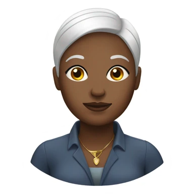 Big bald black gay woman  sticker