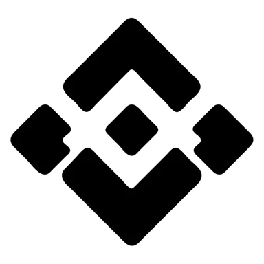 Binance logo icon, minimalistic, modern icon style sticker