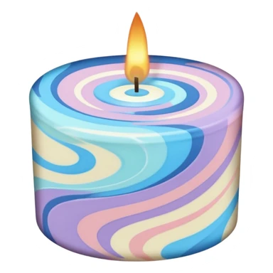 Aesthetic Day And Night Sky scented Candle sticker