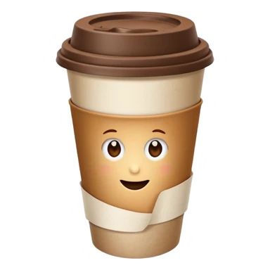 Takeaway coffee sticker