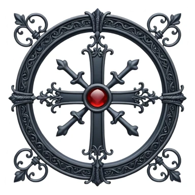 Dark Fantasy dark cross sticker