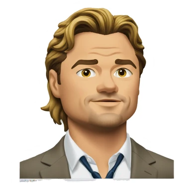 Leonardo DiCaprio in 'The Wolf of Wall Street' near the computer with stocks  sticker