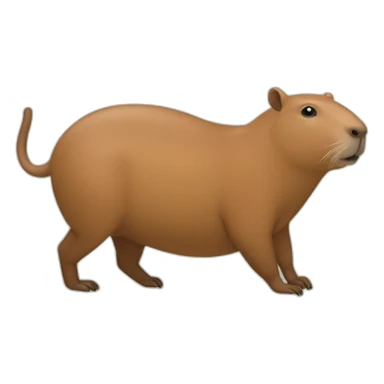 Capibara sur un capibara sticker