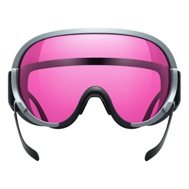 heavy duty pink visor sunglasses, substantial thickness, bold futuristic design sticker