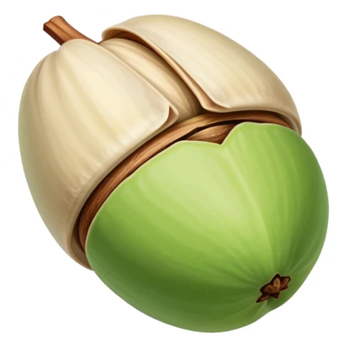 one realistic pistachio seed sticker