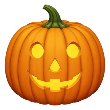 orange regular big autumn pumpkin sticker