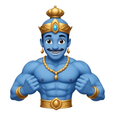 the genie from Aladdin's lamp
 sticker