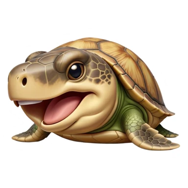 Cinematic Realistic Cute Yawning Sea Turtle Portrait Emoji, Head tilted slightly with a dramatic, wide-open yawn, showcasing a soft, textured shell and a tender, aged face with half-closed, drowsy eyes, rendered with natural shadows and delicate detail; high shine, relaxed yet expressive, styled with a dash of oceanic charm, soft glowing outline, capturing the essence of a sleepy yet affectionate sea turtle that appears ready to stretch out and drift into a peaceful nap! sticker