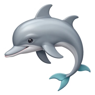 Dolphin with a coquette bow sticker