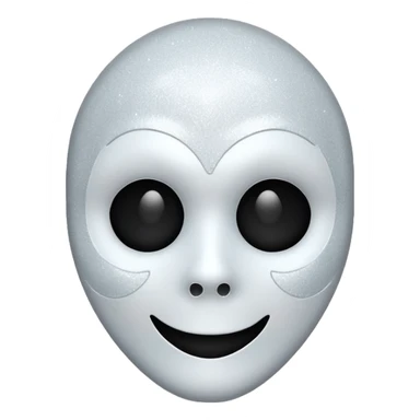 mask Ghost face glitter  sticker