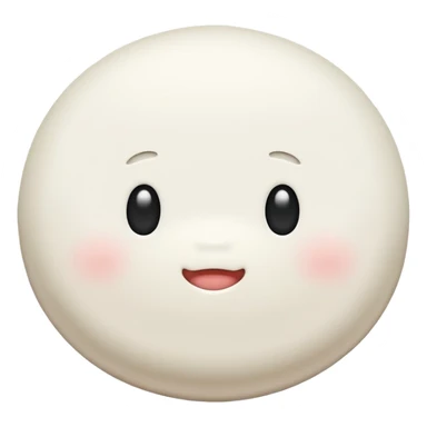 white mochi sticker