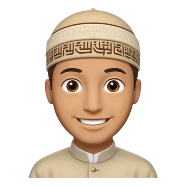 a muslim man sticker