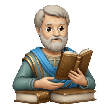 monument to Aristotle with a book sticker