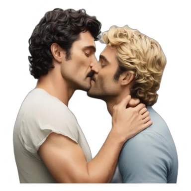 Pedro pascal kissing oscar isaac sticker