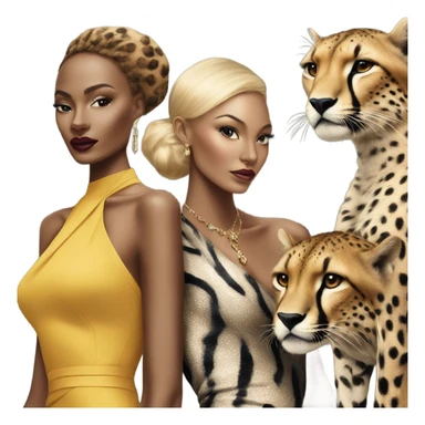 Vogue magazine and with cheetahs on the front sticker