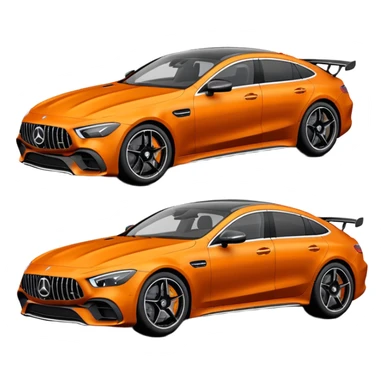 Mercedes amg gt 63 orange colour sticker
