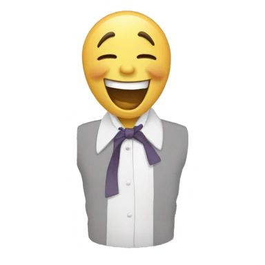 Dying laughter hysterically creepy sticker