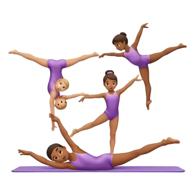 school gymnastics sticker