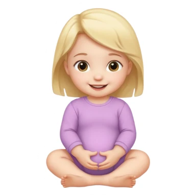 Baby Girl, Different Pose, different outfit, single Baby Girl only. sticker