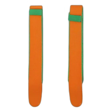 Judo ceinture orange vert sticker