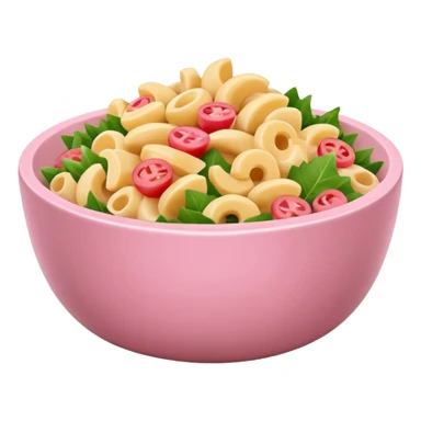 Hawaiian Mac salad light pink bowl sticker
