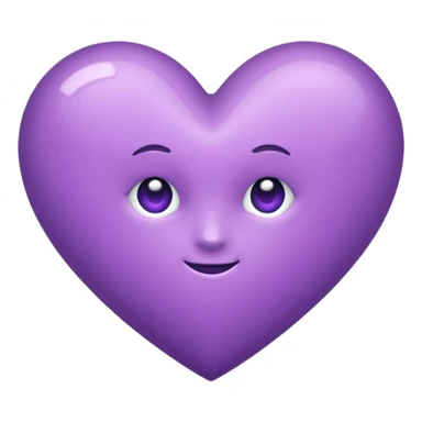 Coeur violet sticker
