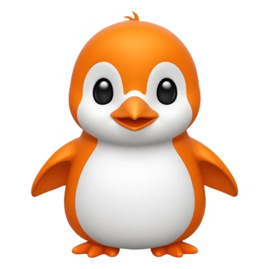Text, in bright orange, that spell 'Bind is Life!!!' and also include a little white happy penguin sticker