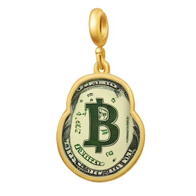 $ doller  shaped earing sticker