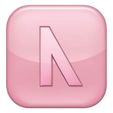 Netflix aesthetic "N" logo in pastel pink sticker