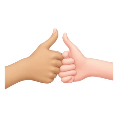 Pinky promise emoji sticker