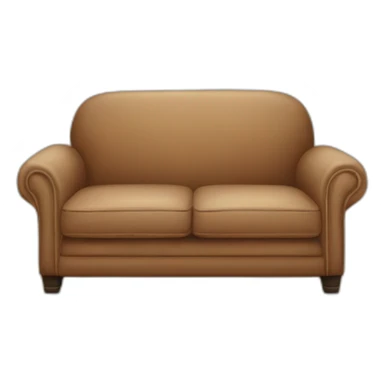 couch in a living room sticker