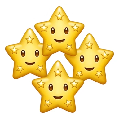 troispetites etoiles lumineuses sticker