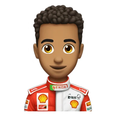 Lewis hamilton in ferrari sticker