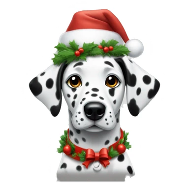 Dalmatian Christmas vibe  sticker