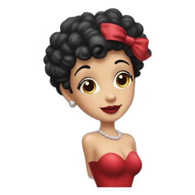 Betty boop character sticker