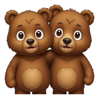 Bear couple sticker