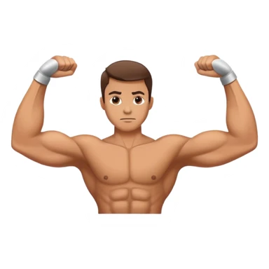 bodybuilder forearm exercise sticker