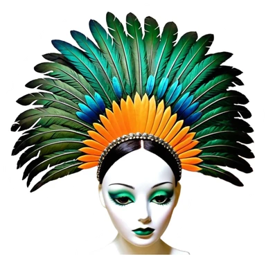 ave Cabeza y espalda: tonos verdes y azulados brillantes.

Pecho: anaranjado intenso que contrasta con el resto del cuerpo.

Alas: mezcla de verdes y negros.

Cola: larga y elegante, con dos plumas centrales que terminan en forma de “raqueta”. sticker