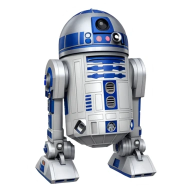 A robot R2D2 of starwars sticker