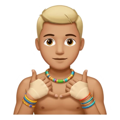 Cute colorful manny bangles just on the hand sticker