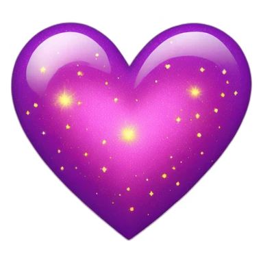 pink-and-purple-heart-with-yellow-sparkles sticker