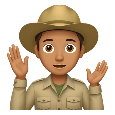 A safari expert giving a talk sticker