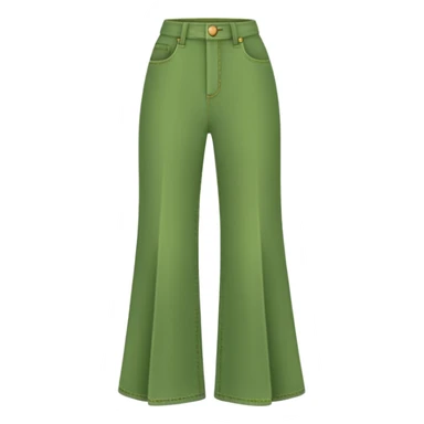 Green flared trousers sticker