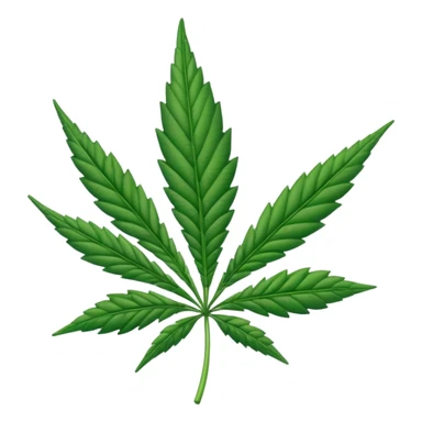 Weed emoji sticker