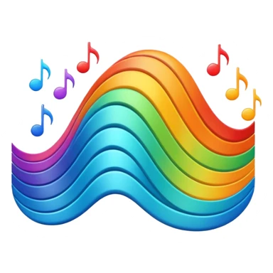 black audio spectrum sticker